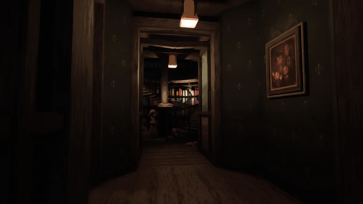 The House Wants More — corridor to the library